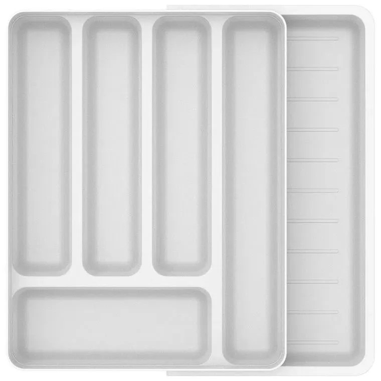 Organizador De Talheres Com Extensor Logic - Branco