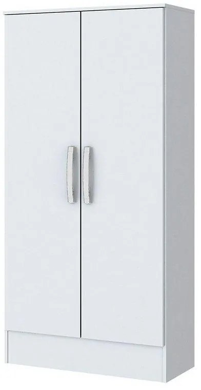 Roupeiro Multiuso Briz 2 Portas 3 Prateleiras - Branco