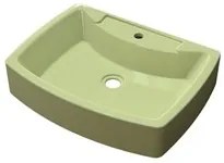 Cuba Pia De Apoio Para Banheiro Retangular Aria RT50 Verde Acqua C08 -