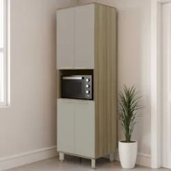 Paneleiro de Cozinha Para Micro-ondas Nádia Mocca/Avelã L01 - Mpozenat