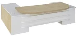 Conjunto Escritório Home Office 3 Peças Corp A06 Carvalho/Branco - Mpo