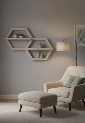 Estante Barva Duo Pinus Woodyou 96x20x6 cm