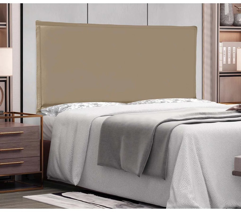 Painel Estofado Cama Solteiro Nápoles SPZ 90cm Suede