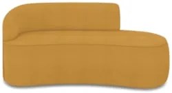 Sofá 3 Lugares Para Sala 180cm Orgânico Wendi Boucle Mostarda I01 - M