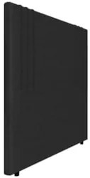 Cabeceira Cama Box Queen 160cm Estofada Rama Serrano Preto Z04 - Mpoze