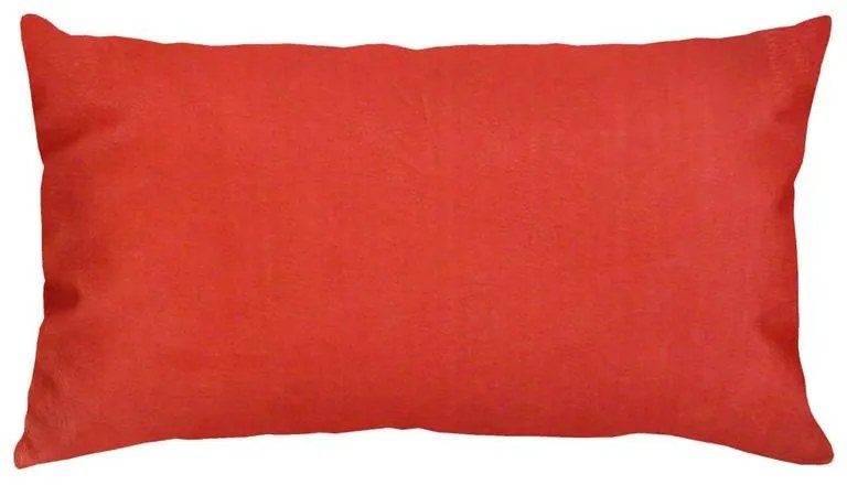 Capa de Almofada Suede Suprema em Tons Verde e Vermelho - Lisa vermelha - 60x30cm
