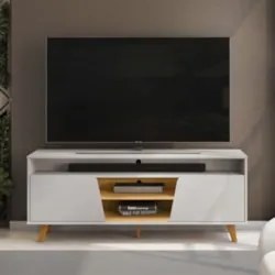 Rack Bancada de TV 60 Pol 150cm Elaine D04 Cedro/Bali - Mpozenato
