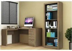 Ambiente para Home Office 03 Peças Amêndoa - Tecno Mobili