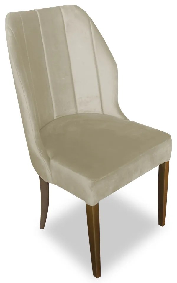 Cadeira De Jantar Safira Suede Bege