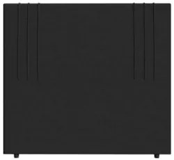 Cabeceira Cama Box King 193cm Estofada Rama Serrano Preto Z04 - Mpozen
