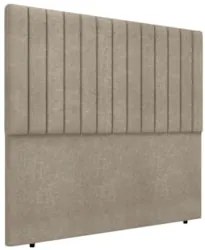 Cabeceira Cama Box Queen 160cm Estofada Plutus Boucle Capuccino Z04 -