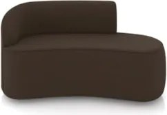 Sofá 2 Lugares 140cm Wendi e Poltrona Steve Suede Marrom I01 - Mpozen