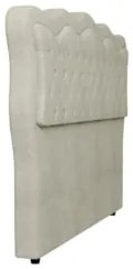 Cabeceira Casal Cama Box 140cm Oregon Z04 Boucle Bege - Mpozenato