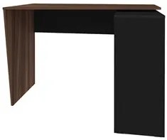 Mesa Escrivaninha 2 em 1 com Nichos Arbo A06 Ipê/Preto - Mpozenato