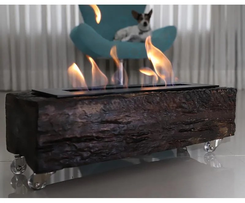 Lareira Ecológica Dormente 45cm Álcool Aquece Até 30m²