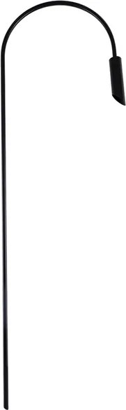 Poste 121cm Gu10 Ip43 Alumínio Preto Fosco Tecnica
