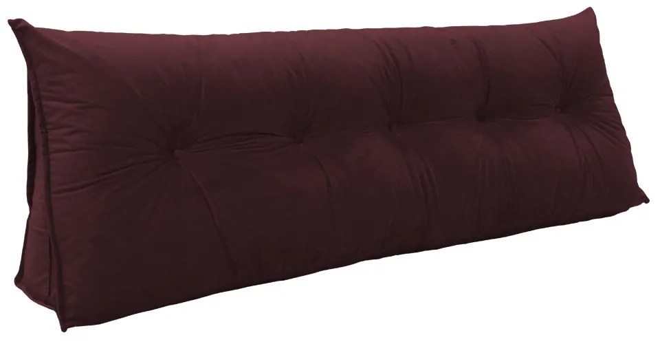Kit Almofada Mel 1,00 + 2 Almofadas 40x40 Suede Bordô