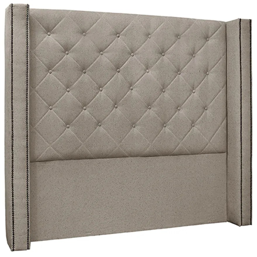 Cabeceira Decorativa Casal 1,64M Loewe Linho Areia G63 - Gran Belo