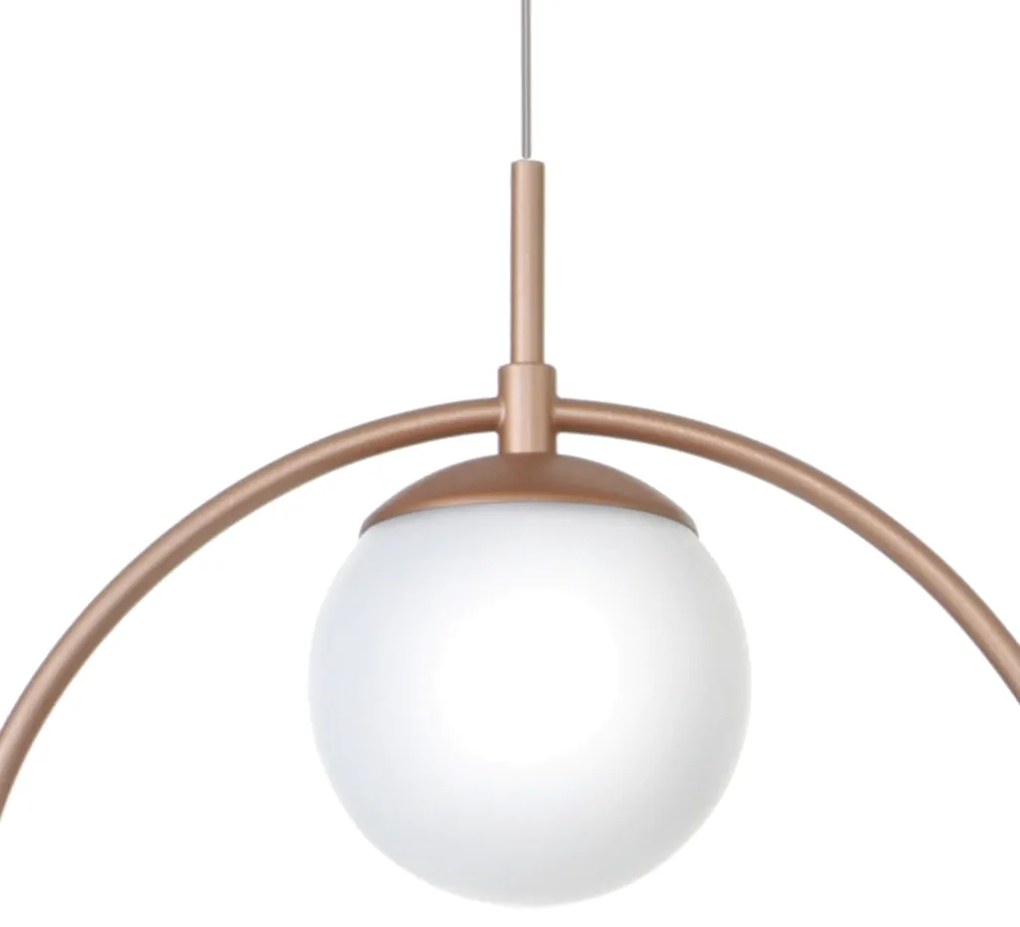 Pendente Cerchio 44X12X31,5Cm Metal Alumínio E Globo Ø12Cm 01Xg9 - Old... (PRETO)