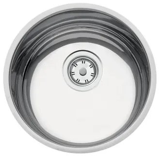 Cuba de Embutir Tramontina Luna 30 BL Standard em Aço Inox Polido 30 cm com Válvula