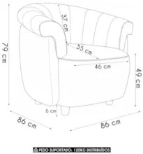 Poltrona Sala de Estar Pé Madeira Lykan Boucle Cru Z32 - Mpozenat
