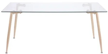 Mesa de Jantar Scandinavian em Aco cor Mel 140cm - 51860 Sun House