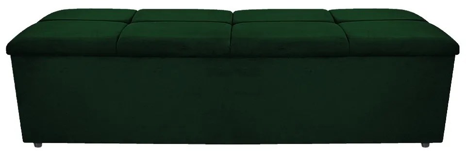 Calçadeira Munique 160 cm Queen Size Suede Verde - ADJ Decor