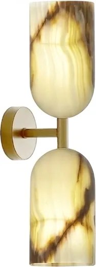 Arandela Onix E Metal Dourado Due Xino