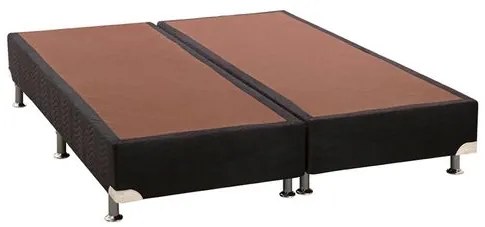 Base de Cama Box Camurca Preto Queen 158 cm (LARG) Baixa - 42895 Sun House