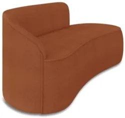 Sofá 3 Lugares Para Sala 180cm Orgânico Wendi Boucle Terracota I01 -