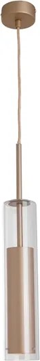 Pendente Metal Vidro Hilton - DOURADO