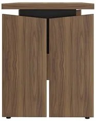 Mesa Para Escritório Home Office 145cm Corp A06 Nogal/Preto - Mpozena