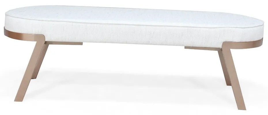 Recamier Agnion Estofado Retangular Base Metal