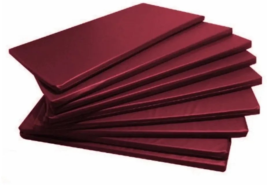 Kit 3 Colchonetes Academia, Espuma D33 Imperme�Vel 90 X 42 (Vermelho)
