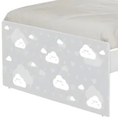 Cama Solteiro Infantil Para Colchão 188x88cm Nuvens K06 - Mpozenato