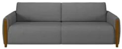 Conjunto Sofá 3 Lugares 223cm e Poltrona 98cm Amaranto Z32 Linho Cinza