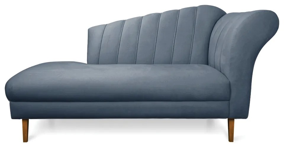 Divã Recife Suede 165 cm Pés Chanfrado Castanho - D'Rossi - Azul Marinho