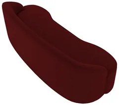 Sofá 4 Lugares para Sala de Estar Living 230cm Theo D06 Veludo Bordô -