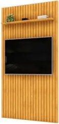 Painel TV 60 Pol 143cm Suspenso Ripado Noah D04 Cedro - Mpozenato