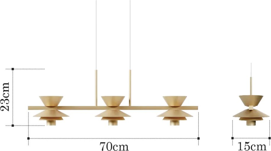 Pendente Bird Occa Linear 15X23X70Cm Alumínio 03Xmr11 - Qimporta Pd237... (BRANCO)