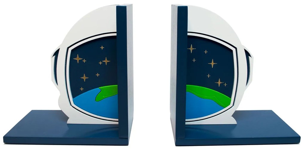 Aparador de Livros Astronauta Planeta Terra