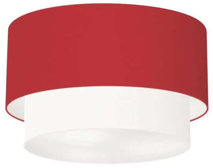 Plafon de Sobrepor Cilíndrico SP-3045 Cúpula Cor Bordo Branco