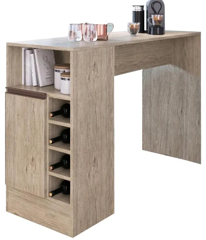Bancada Balcão Gourmet Mesa Cozinha Multiuso Marrom