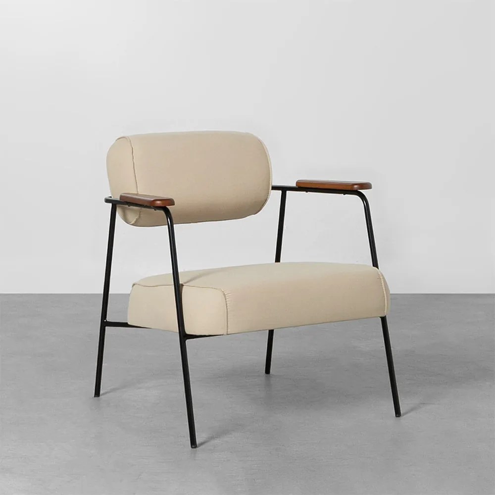 Poltrona Hall Plain - Bege