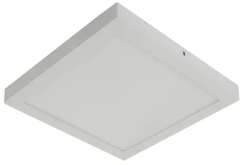 Plafon Led De Sobrepor Aluminio Branco 18W Panel - LED BRANCO FRIO (6000K)