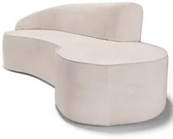 Sofá Living  4 Lugares 280cm Braço Esquerdo Mozart D06 Linho Cru - Mpo
