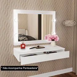Painel Espelho Camarim PE2006 Branco - Tecno Mobili