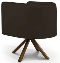 Kit 2 Poltronas Decorativas Base Giromad Madeira Betina C-34 Corano Ma