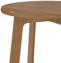Mesa Centro Redonda 59cm Para Sala MDF Rexxar Cinamomo A09 - Mpozenato