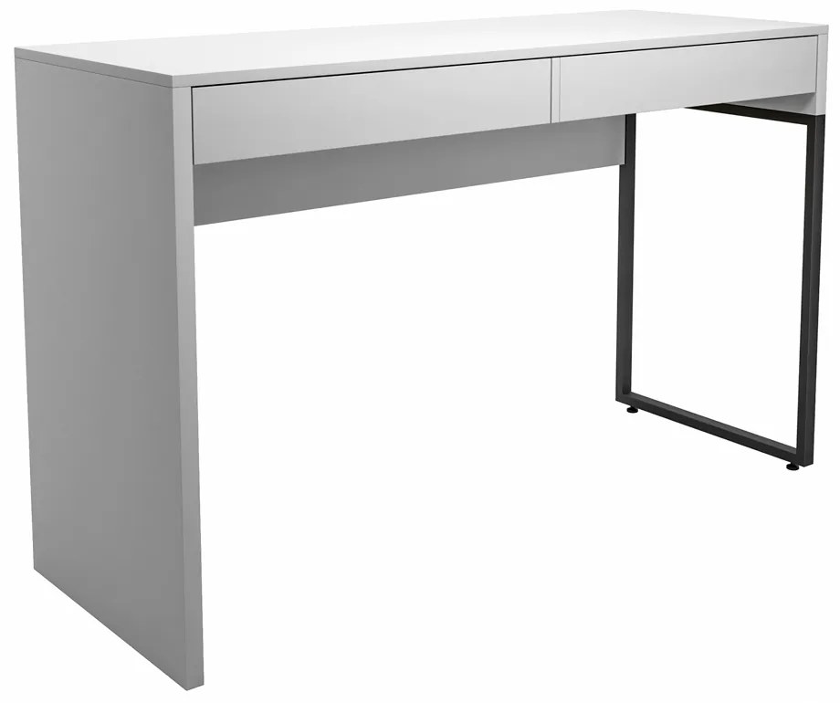 Kit Mesa Para Computador Desk Branco com Cadeira Eiffel Charles Eames Preto - D'Rossi